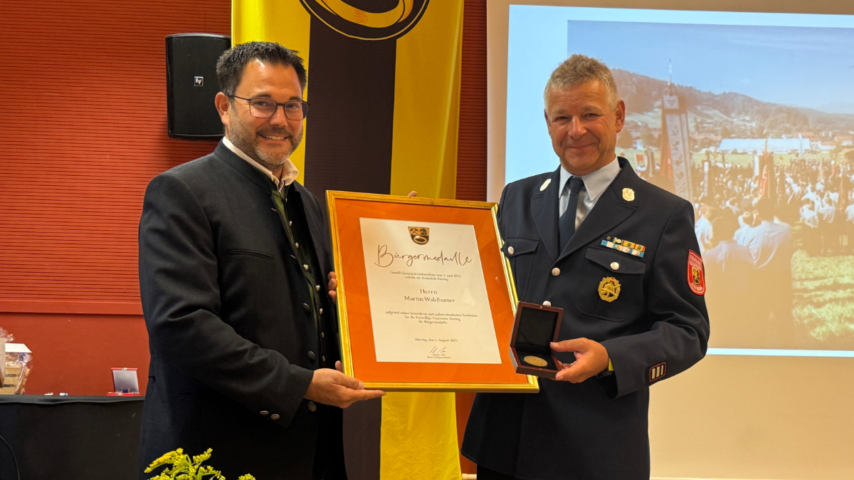 Bürgermedaille für Martin Waldhutter