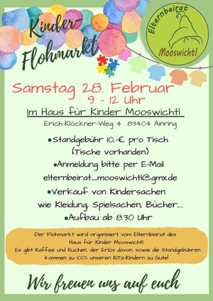 Flohmarkt Mooswichtl 2025