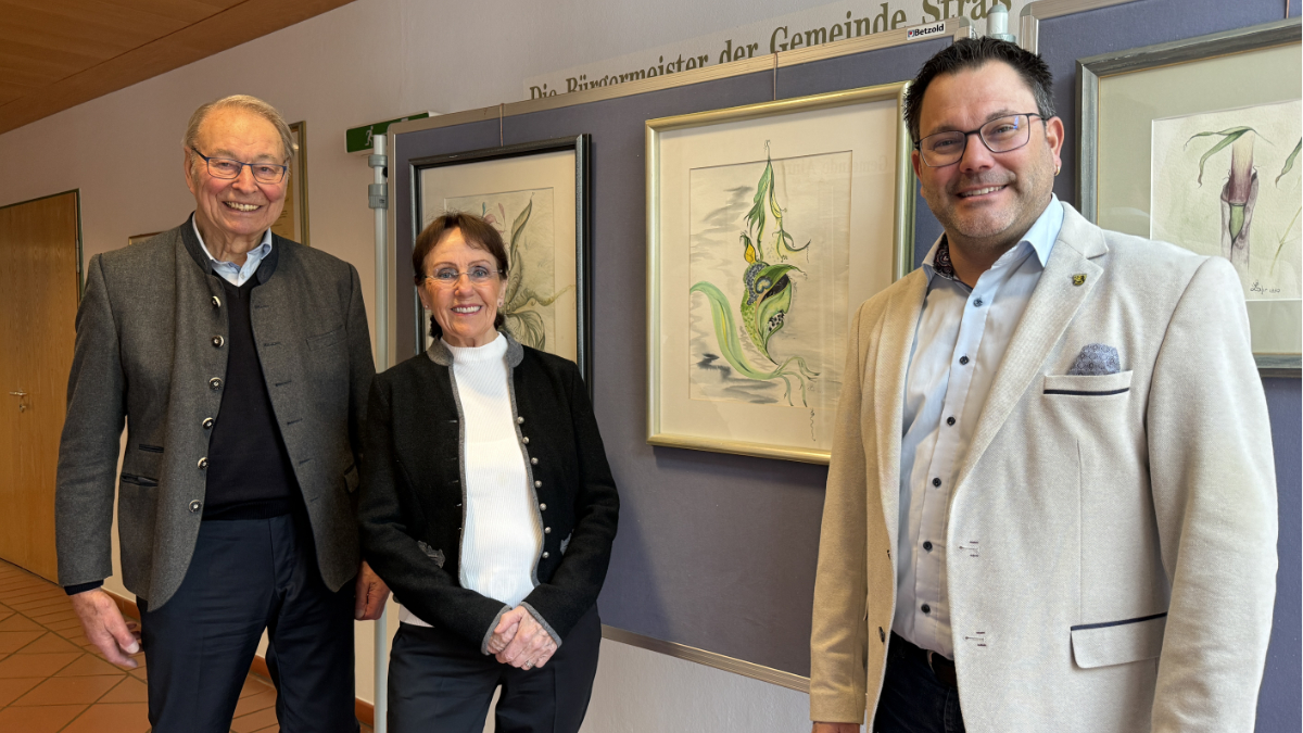 Hans und Anne Kahlen mit B&uuml;rgermeister Martin &Ouml;ttl