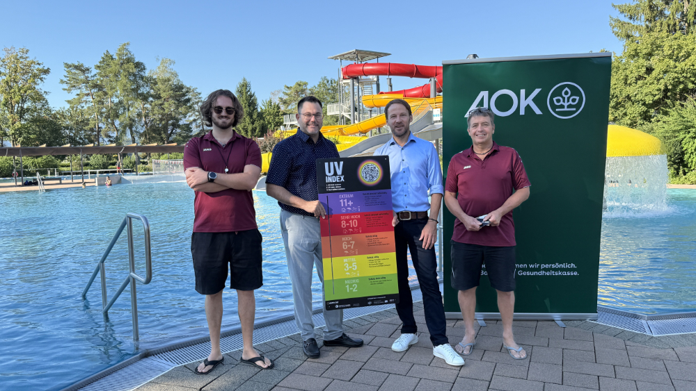 UV-Index-Tafel im Erlebnisbad