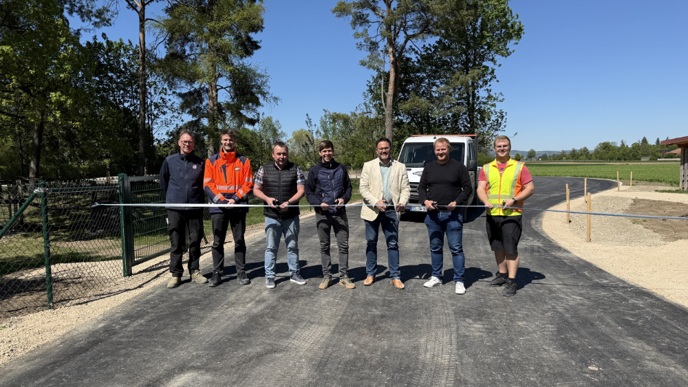 Freigabe des neues Parkplatzes am Erlebnisbad