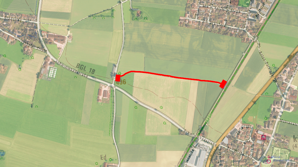 Teilabschnitt Franziskusweg gesperrt