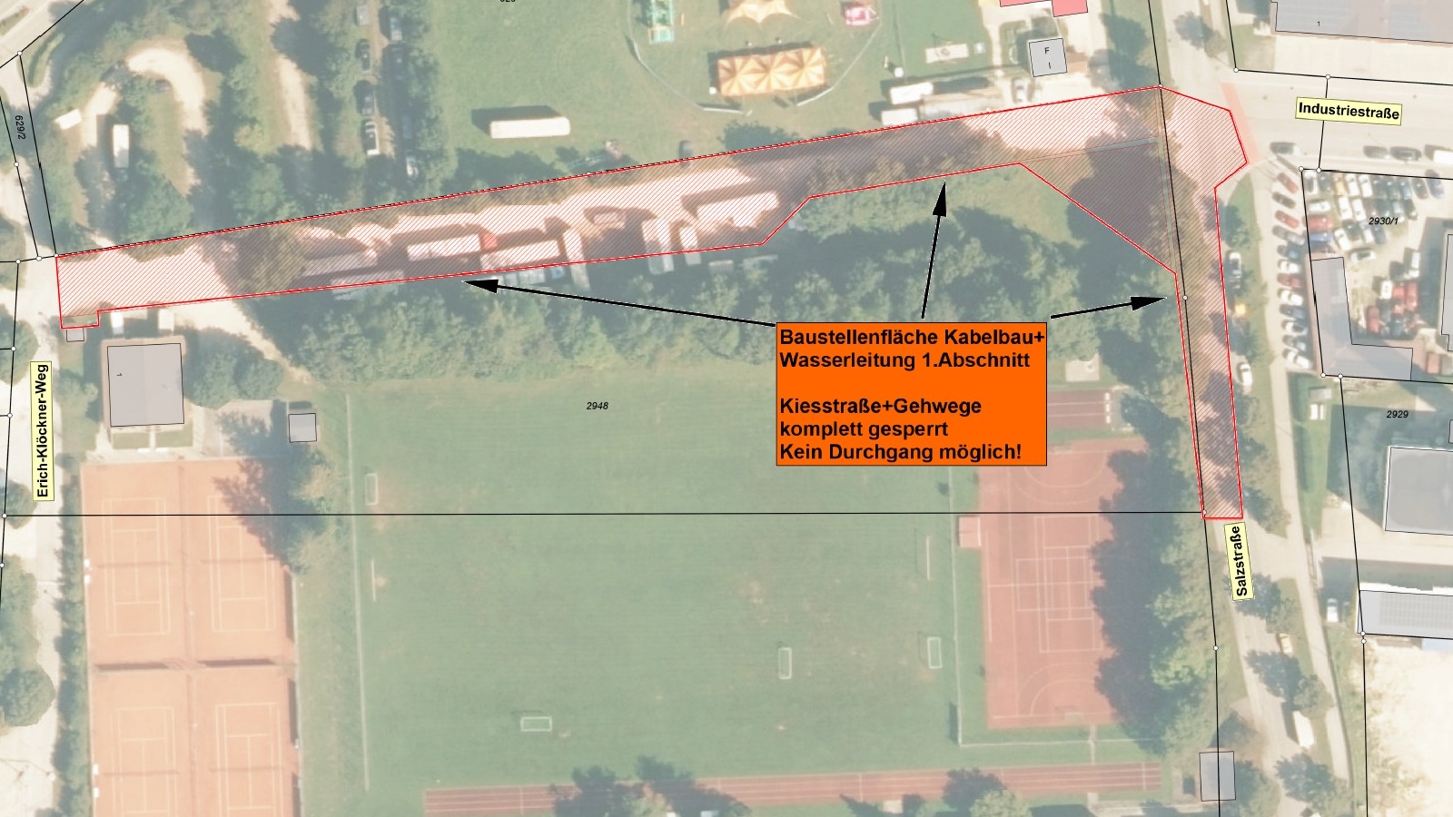 Plan Sperre Mitterfelden